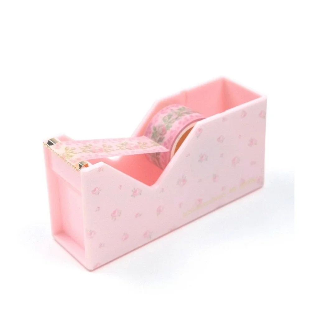 Love Shack Fancy Tape Dispenser Blooming Heirloom Washi Tape Pink Floral NEW